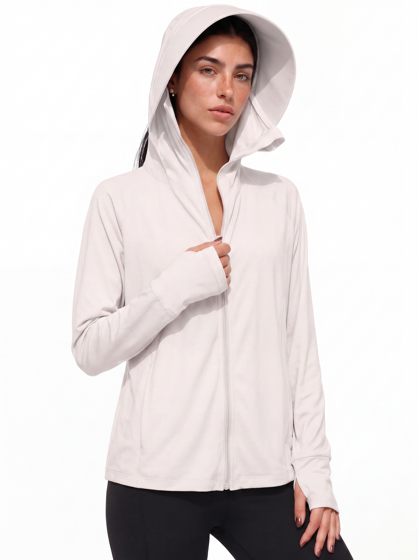 Regular Sunscreen UPF50+ Jacket - White