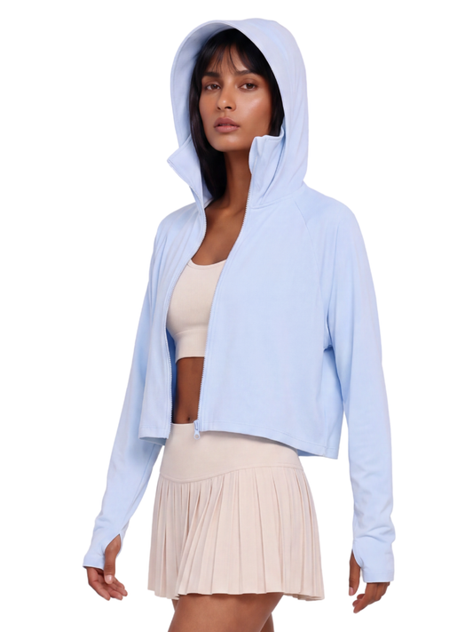 Oversized Sunscreen UPF50+ Jacket - Sky