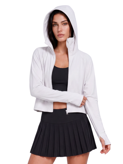 Oversized Sunscreen UPF50+ Jacket - White
