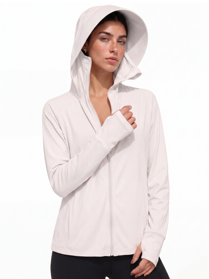 Regular Sunscreen UPF50+ Jacket - White