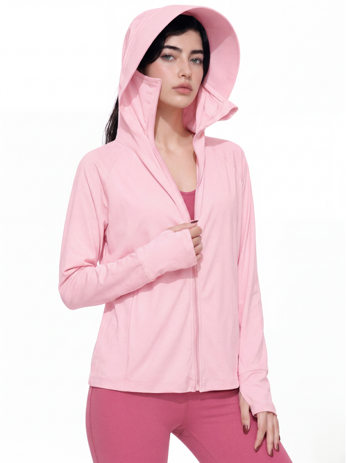Regular Sunscreen UPF50+ Jacket - Pink