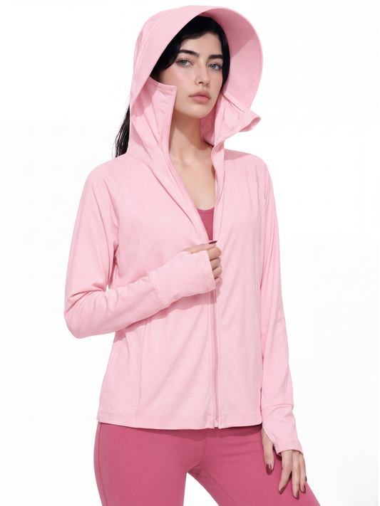 Regular Sunscreen UPF50+ Jacket - Pink