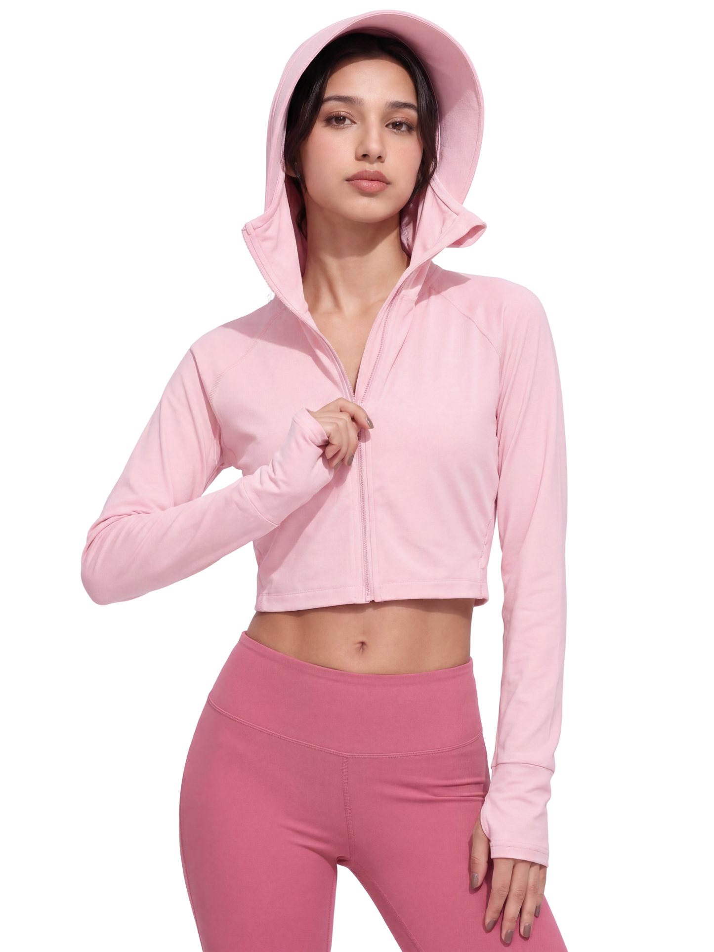 Crop Sunscreen UPF50+ Jacket - Pink