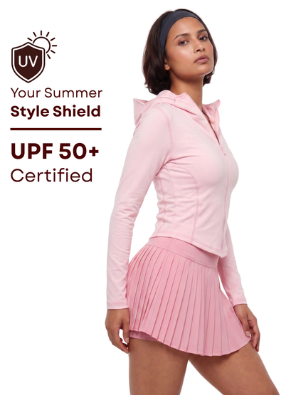 Snatched Sunscreen UPF50+ Jacket - Pink