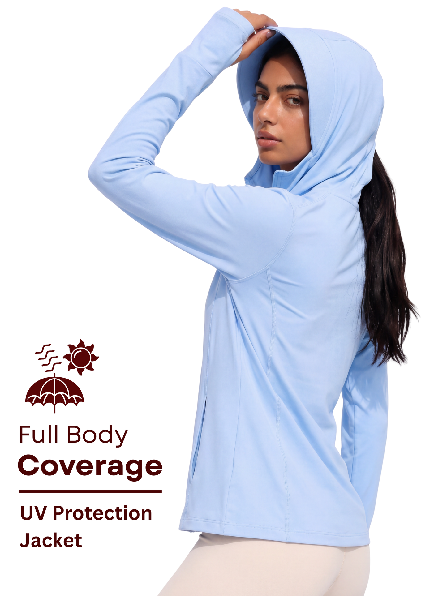 Regular Sunscreen UPF50+ Jacket - Sky