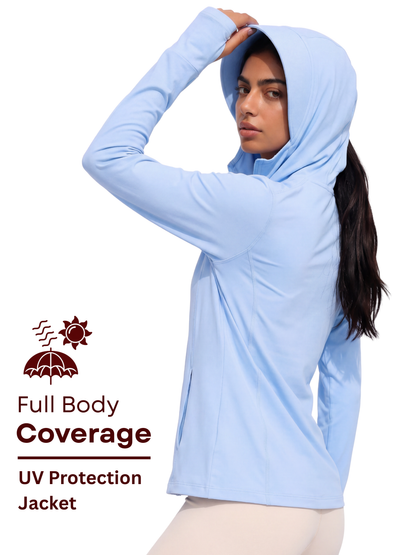 Regular Sunscreen UPF50+ Jacket - Sky