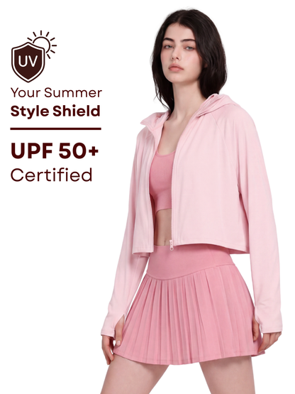 Oversized Sunscreen UPF50+ Jacket - Pink