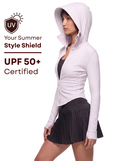 Snatched Sunscreen UPF50+ Jacket - White