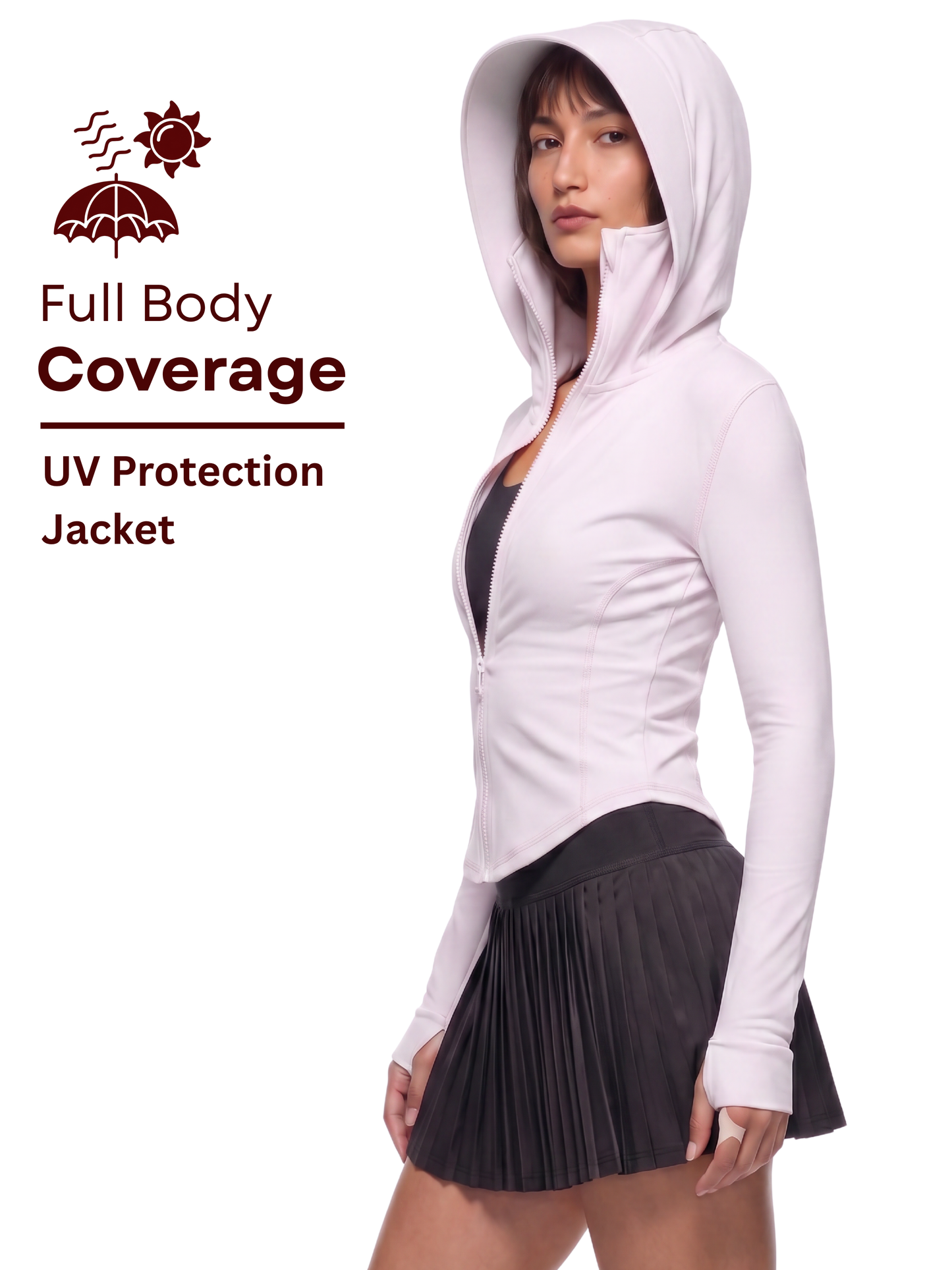 Snatched Sunscreen UPF50+ Jacket - White