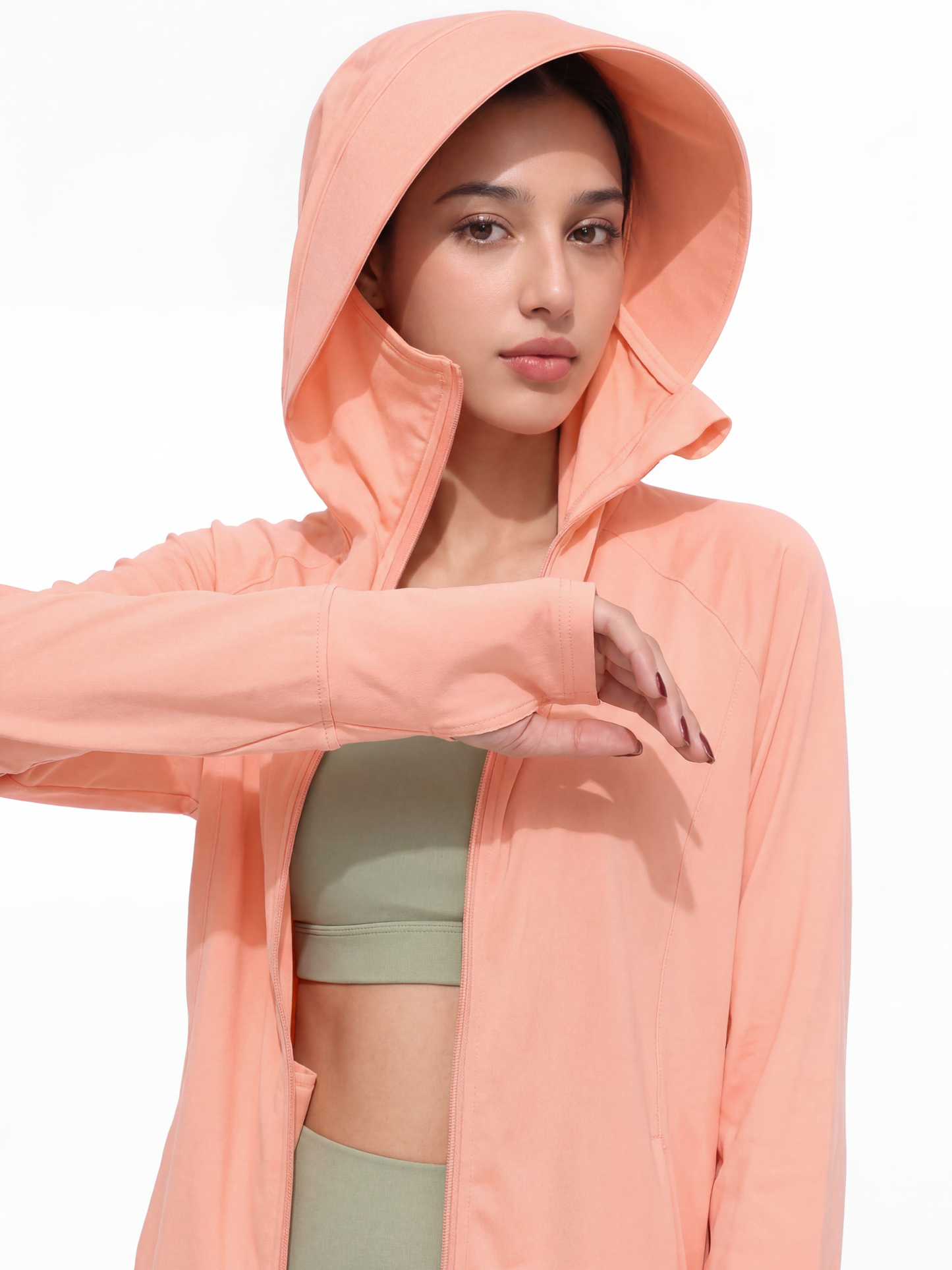 Regular Sunscreen UPF50+ Jacket - Peach