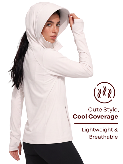 Regular Sunscreen UPF50+ Jacket - White