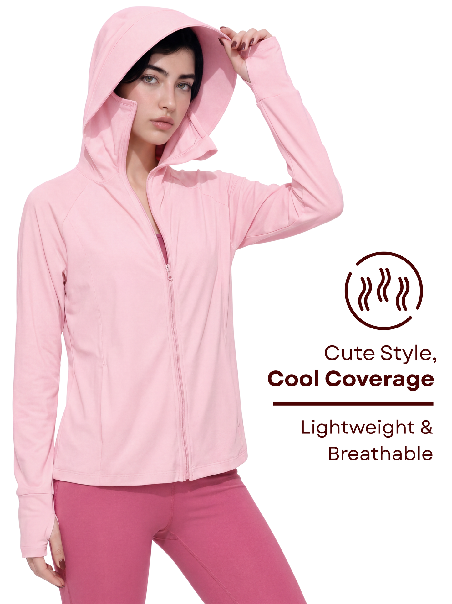 Regular Sunscreen UPF50+ Jacket - Pink