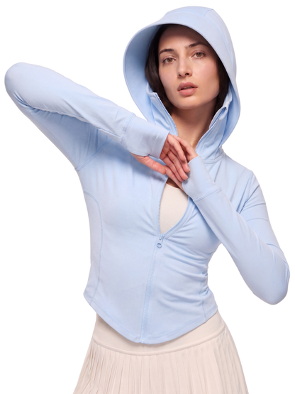 Snatched Sunscreen UPF50+ Jacket - Sky