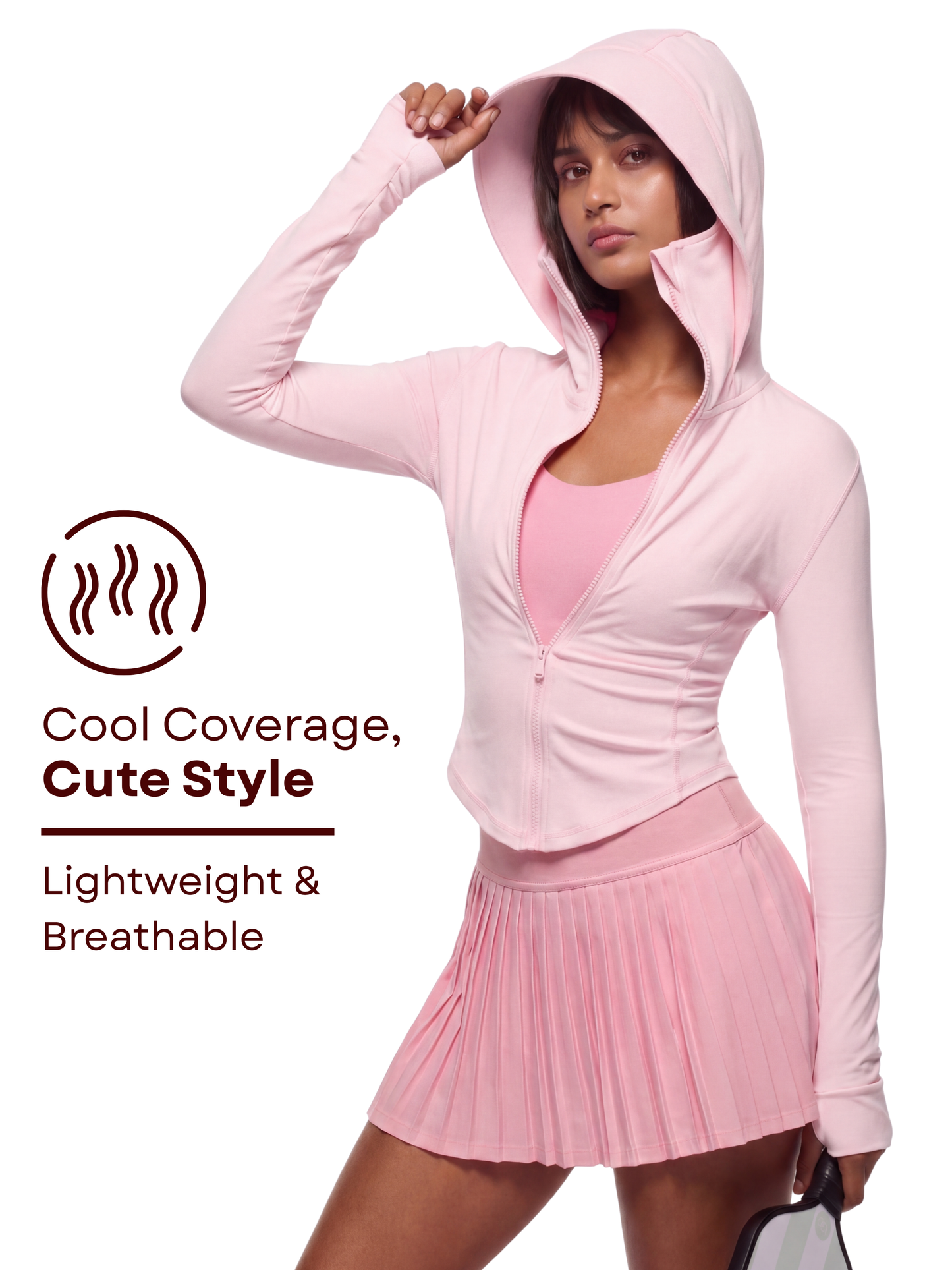 Snatched Sunscreen UPF50+ Jacket - Pink