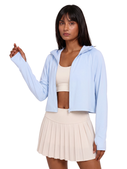 Oversized Sunscreen UPF50+ Jacket - Sky