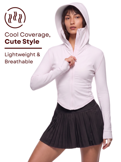 Snatched Sunscreen UPF50+ Jacket - White