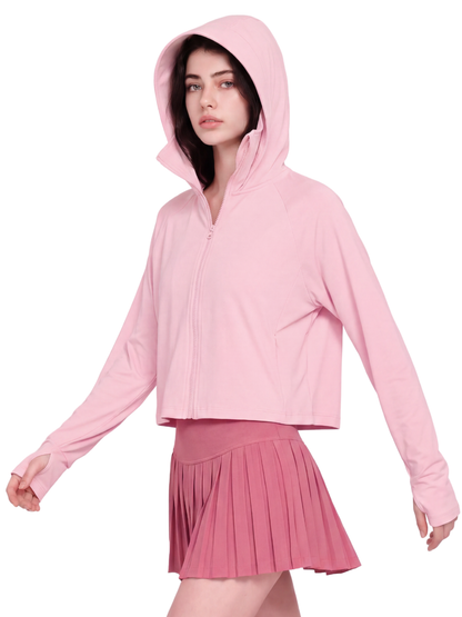 Oversized Sunscreen UPF50+ Jacket - Pink