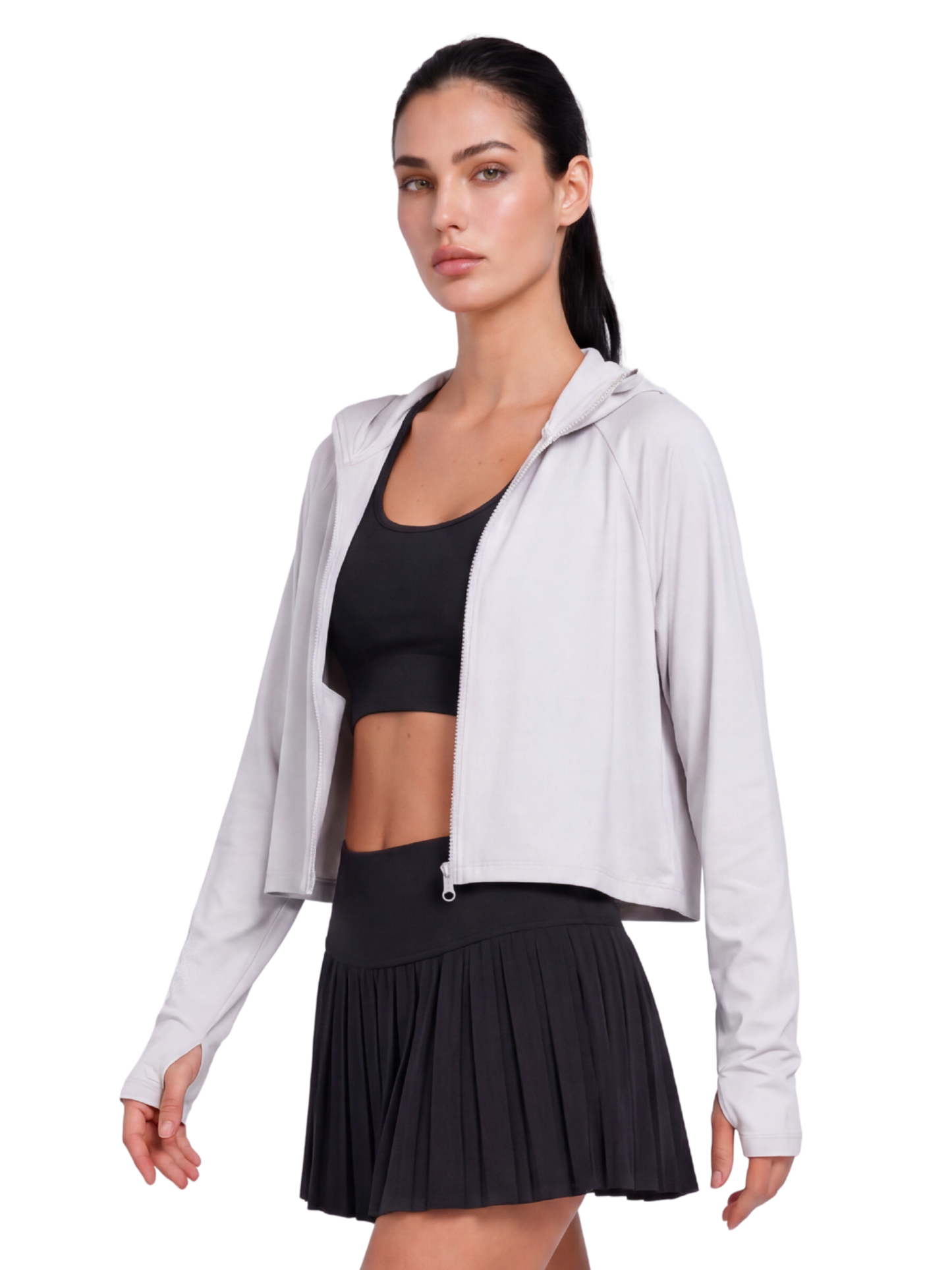 Oversized Sunscreen UPF50+ Jacket - White
