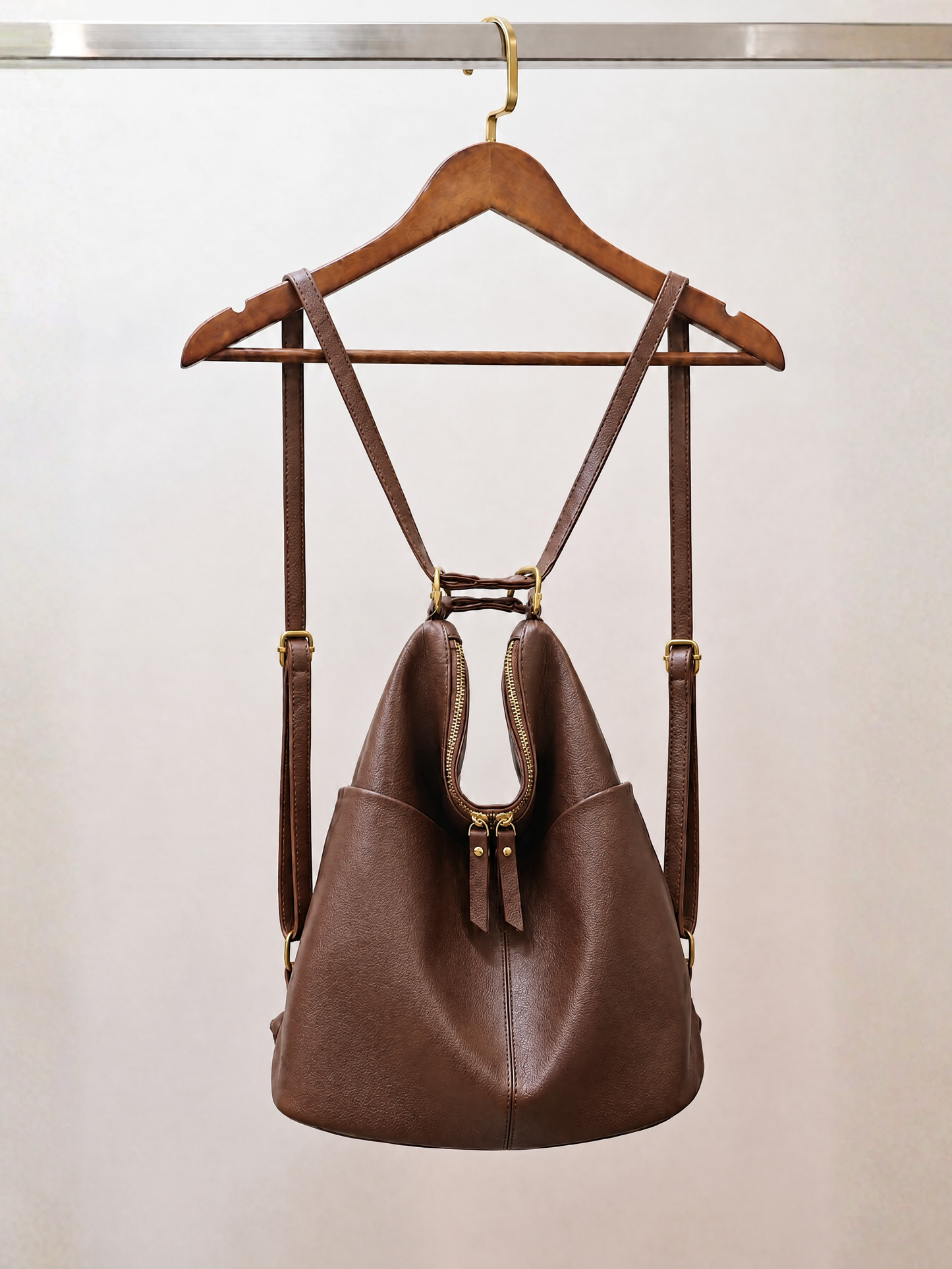 Nova - SwitchUp 2 In 1 Tote + Backpack - Dark Brown