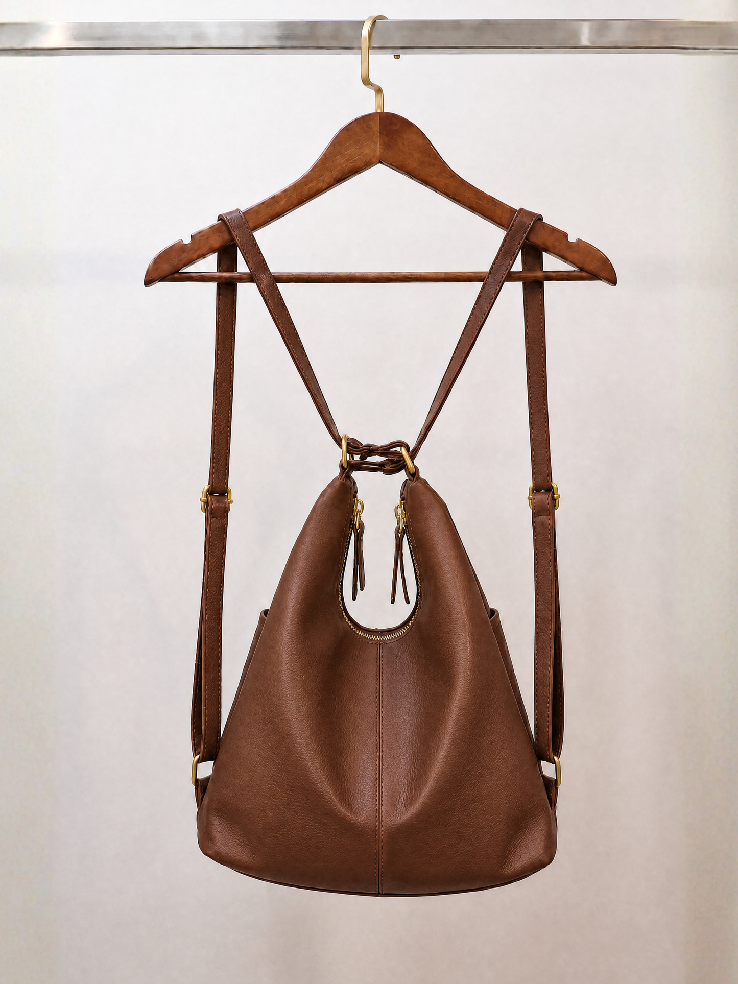 Nova - SwitchUp 2 In 1 Tote + Backpack - Dark Brown