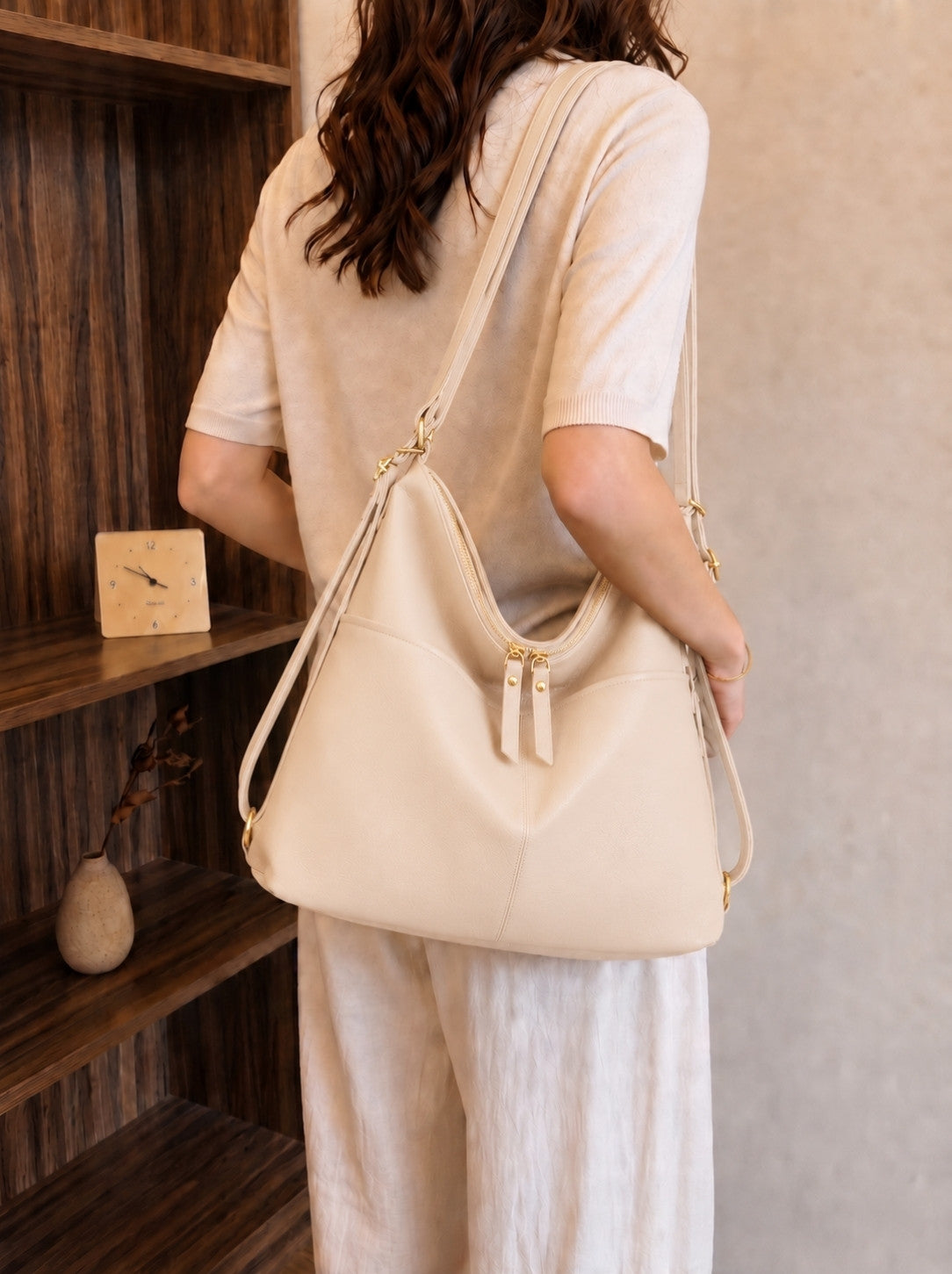 Nova - SwitchUp 2 In 1 Tote + Backpack - Cream
