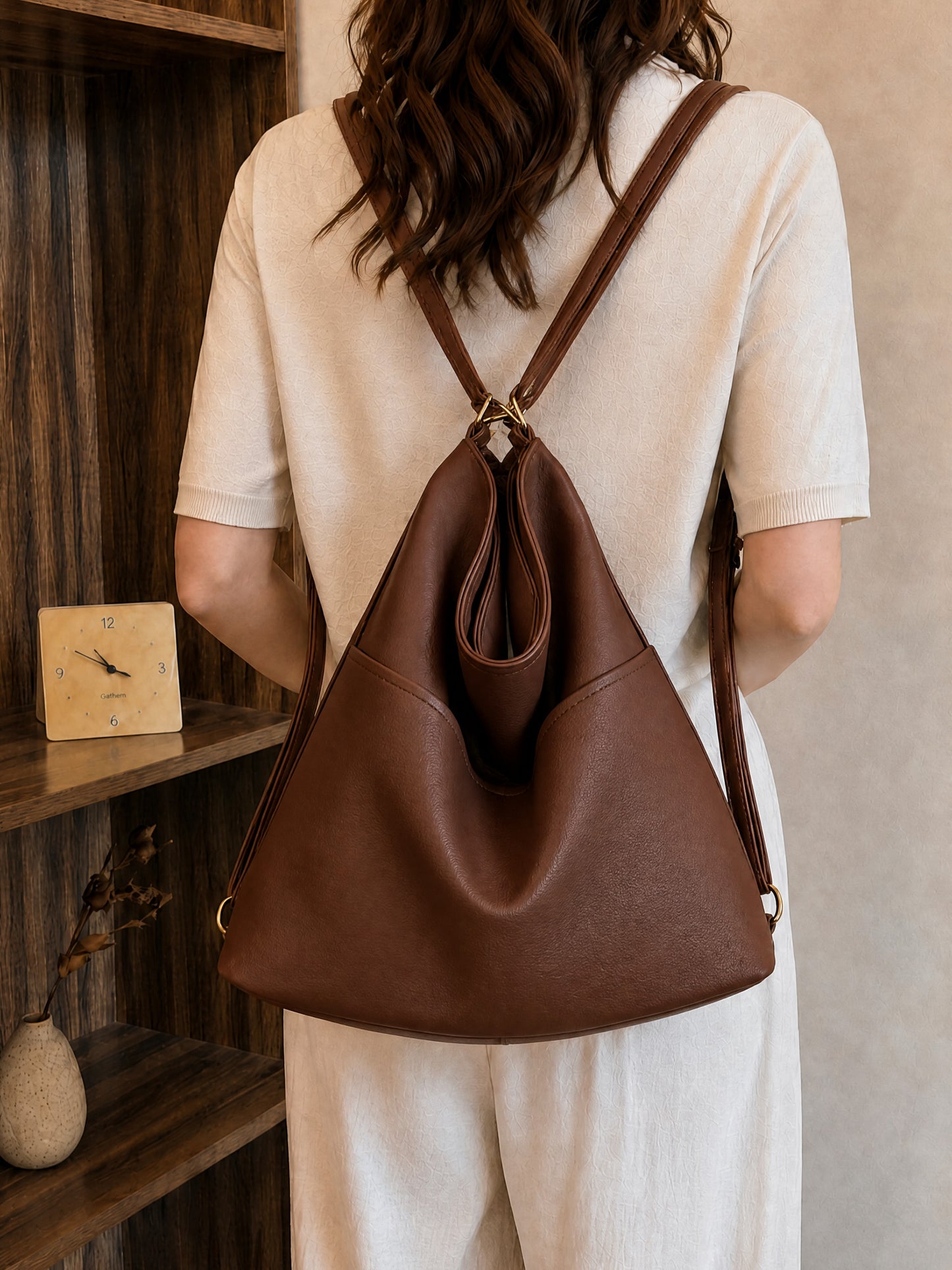 Nova - SwitchUp 2 In 1 Tote + Backpack - Dark Brown