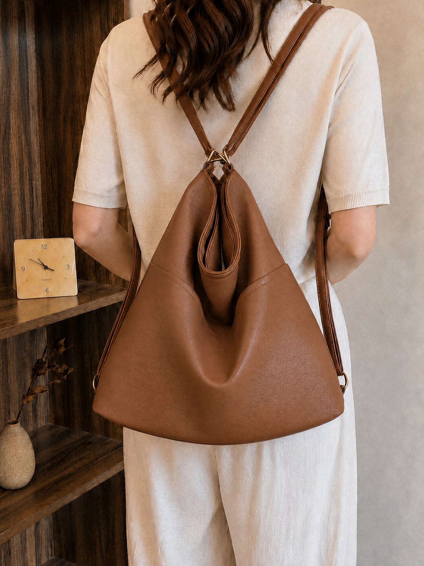 Nova - SwitchUp 2 In 1 Tote + Backpack - Light Brown