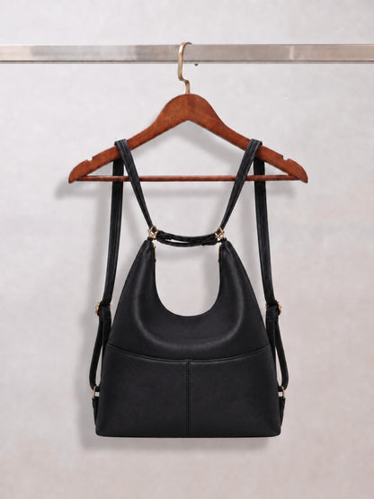 Luna - SwitchUp 2 In 1 Tote + Backpack - Black