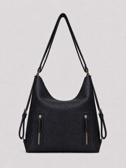 Luna - SwitchUp 2 In 1 Tote + Backpack - Black