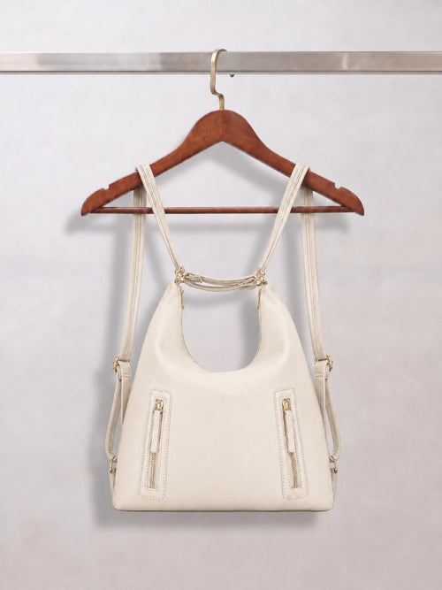 Luna - SwitchUp 2 In 1 Tote + Backpack - Cream