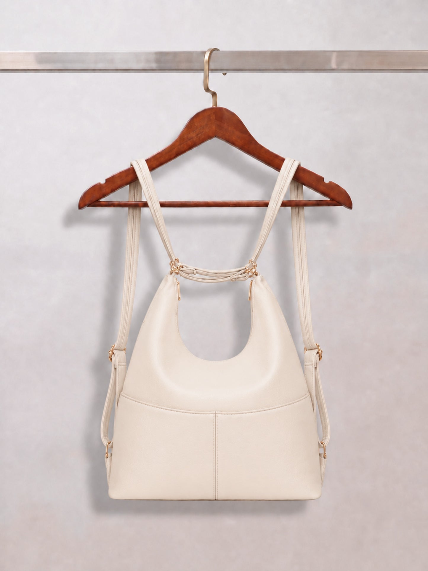 Luna - SwitchUp 2 In 1 Tote + Backpack - Cream