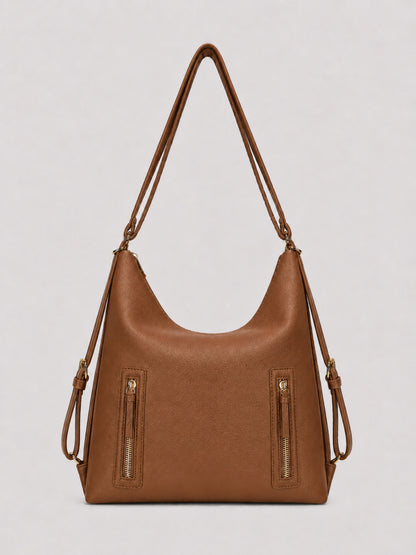 Luna - SwitchUp 2 In 1 Tote + Backpack - Light Brown