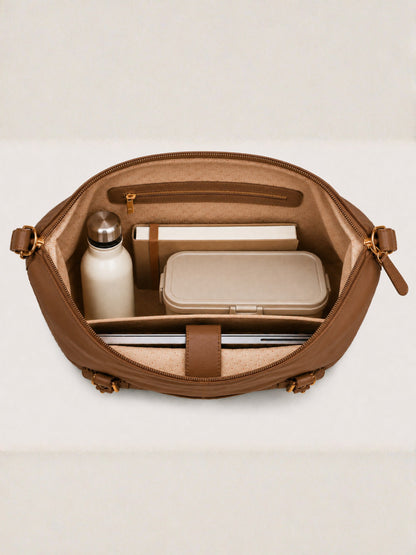 Luna - SwitchUp 2 In 1 Tote + Backpack - Light Brown