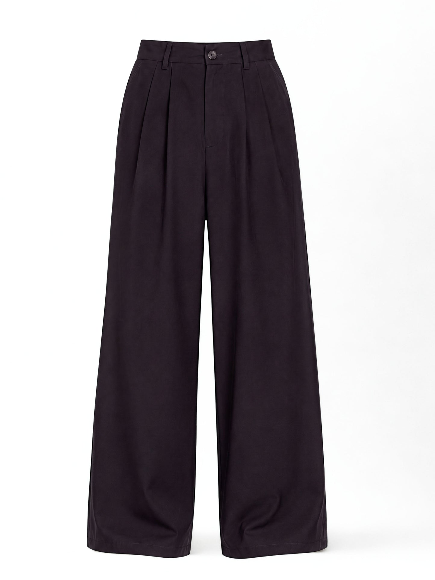 Seoul Wide-Leg Korean Pants- Black