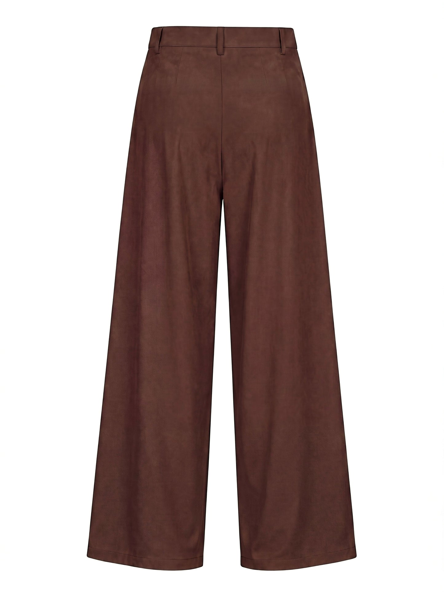 Seoul Wide-Leg Korean Pants- Brown