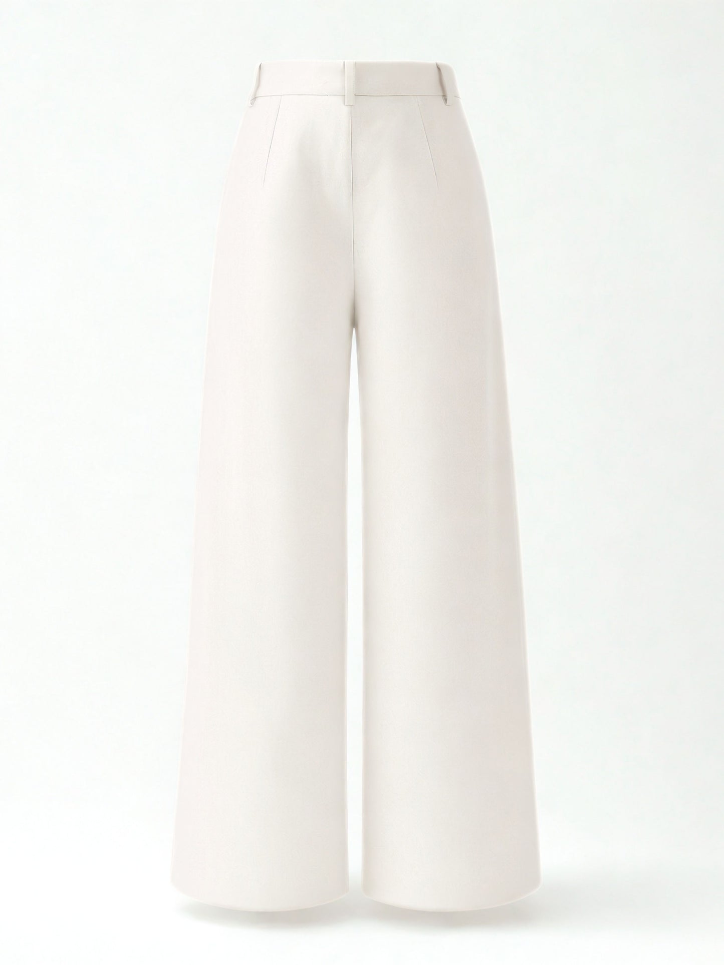 Seoul Pleated Korean Trousers- Off White