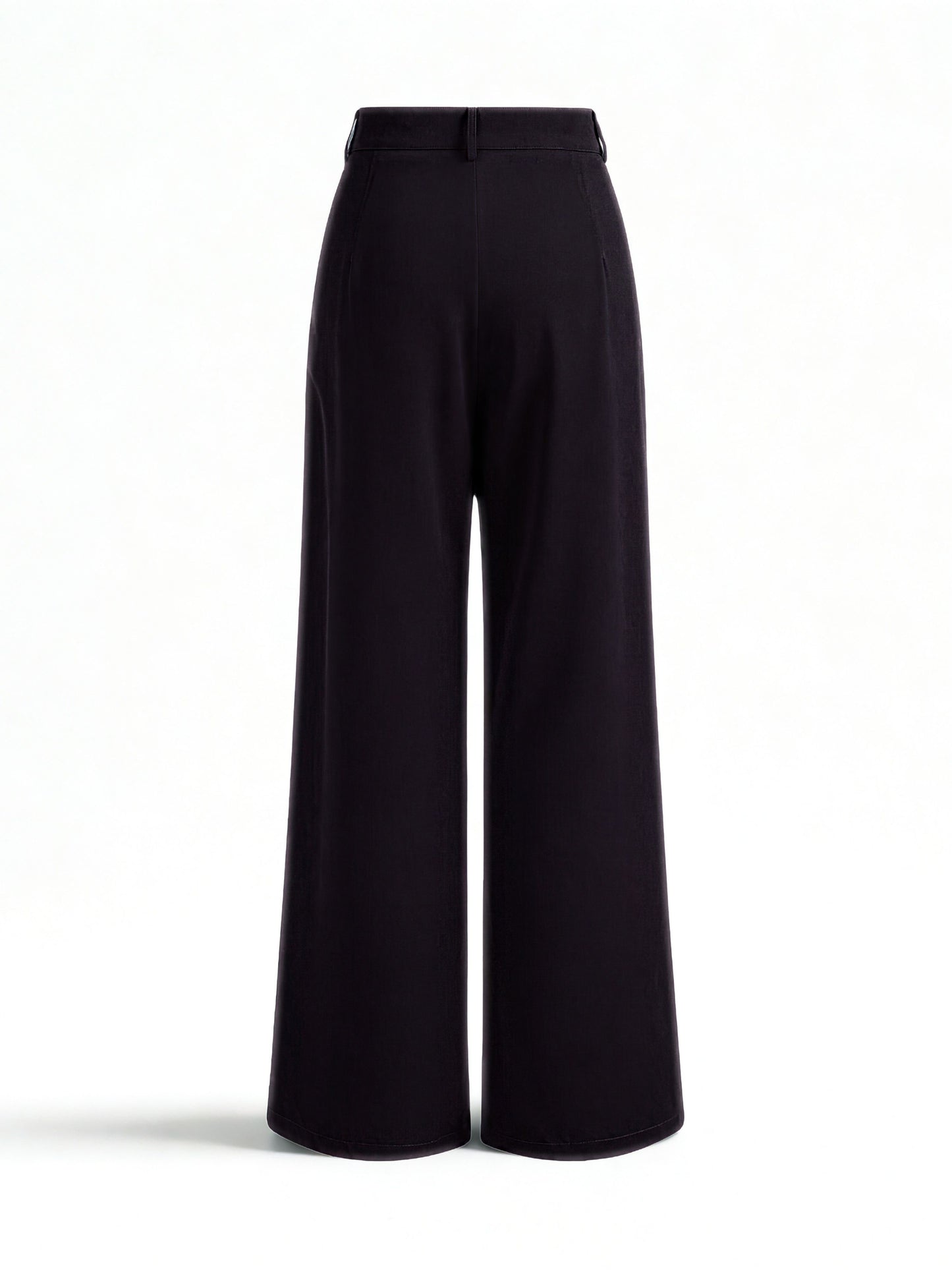 Everyday Korean Wide-Leg Pants- Black