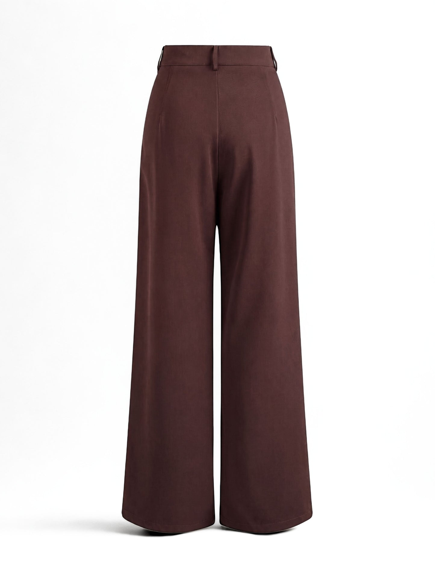 Everyday Korean Wide-Leg Pants- Brown